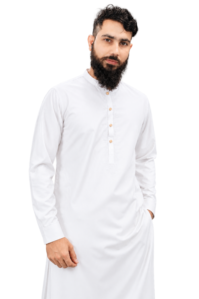White 003 — Shalwar Kameez | KurtaSaz